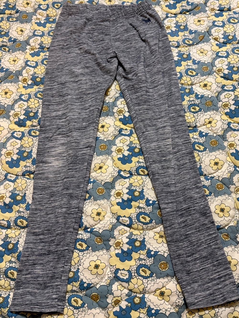 abercrombie kids girls size 9 to 10 year gray blue leggings